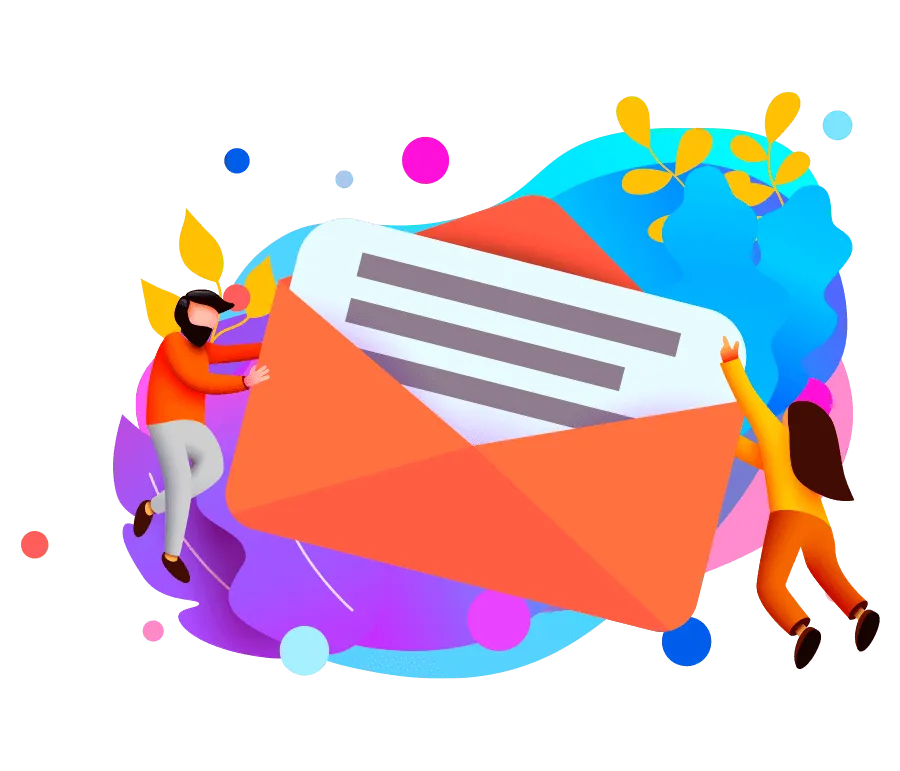 Ilustração de uma carta com soluções tecnológicas