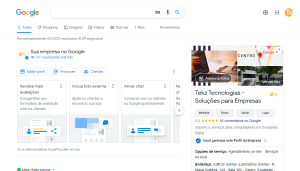 Pesquisa da empresa no Google